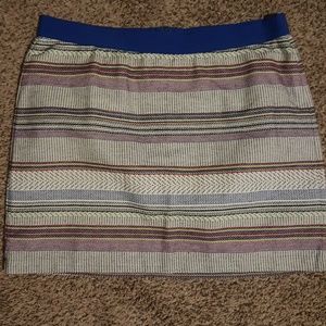 Gap Embroidered-like Strip patterned Skirt